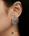Elegant-Women-Wearing-Ice-Petal-AD-Stone-Earrings-Premium-Jewelry-Brand