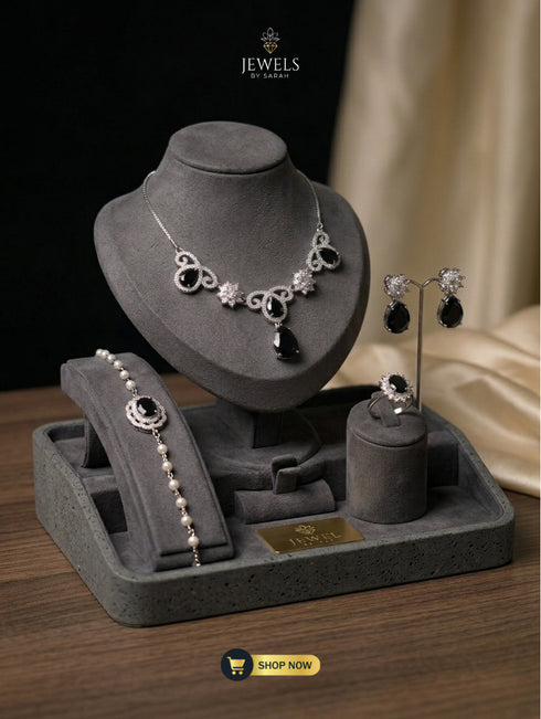 Classic-Black-Onyx-and-Pearl-Jewelry-Set-for-Party-Wear
