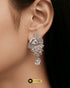 Premium-AD-Stone-Cascading-Drop-Earrings-Silver-Plated-Pakistan