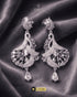 Statement-Pear-Cut-Zircon-AD-Stone-Silver-Plated-Earrings-Jewels-by-Sarah