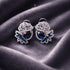 Jewels-by-Sarah-Sapphire-Serene-Blue-AD-Stone-Zircon-Silver-Plated-Earrings