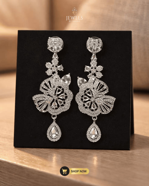 Premium-Handcrafted-Floral-Drop-Earrings-Jewels-by-Sarah-Pakistan