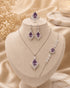 "Baby pink marquise sunburst jewelry set with necklace, bracelet, earrings and ring"