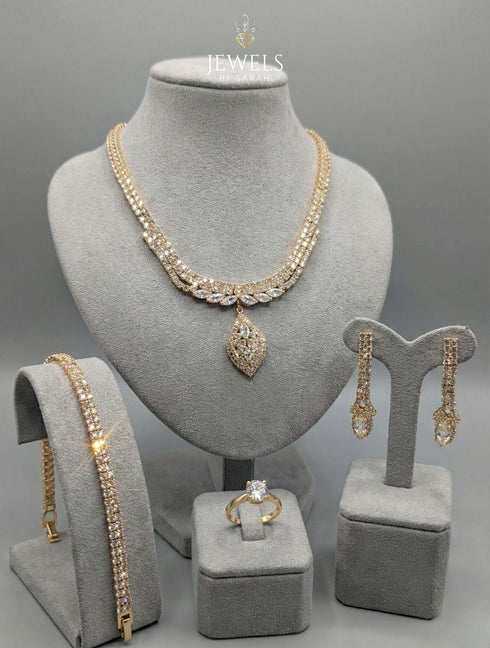 The Eternal Drop Luminous Jewelry Suite (Necklace, Earrings, Bracelet & Ring)