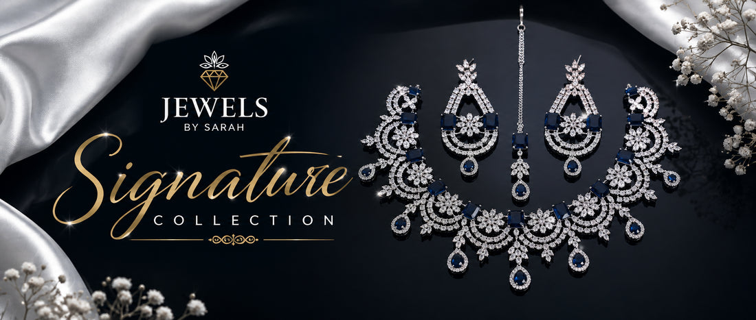 AD stones Bridal Necklace sets - Jewels by Sarahj