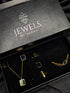 Luxury Black Onyx Jewelry Set – Necklace, Earrings, Ring & Bracelet