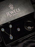 Luxury Crystal Jewelry Set – Necklace, Earrings, Ring & Bracelet