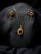 Royal Gold Crystal Pendant Set for Women by Jewels by Sarah