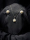 Silver and Pearl Halo Jewelry Set for Women