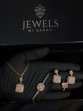 Blush Radiance Pink Stone Jewelry Set