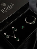 Emerald Green Zircon Gift Set | Luxury Box Jewellery Pakistan