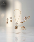 Amber Radiance Luxury Jewelry Set (4 pieces Box)