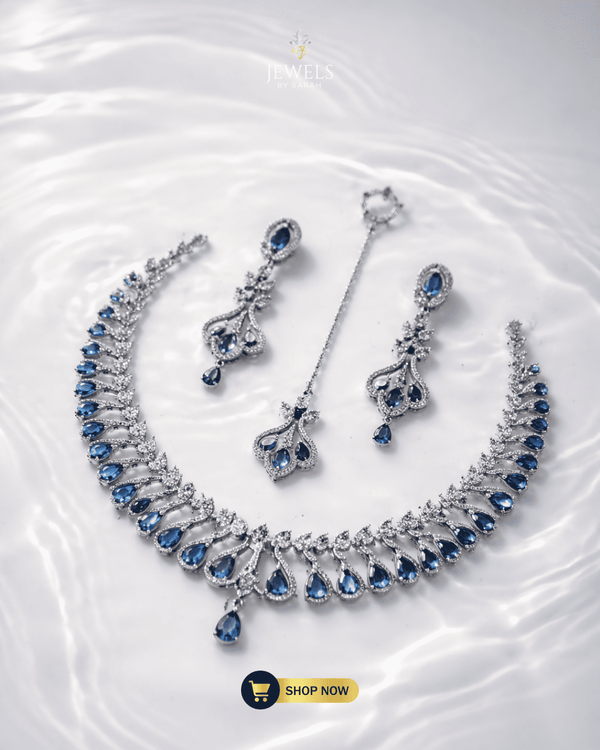 Signature Necklace Sets | Premium Zircon & AD Stone Jewelry | Jewels by Sarah